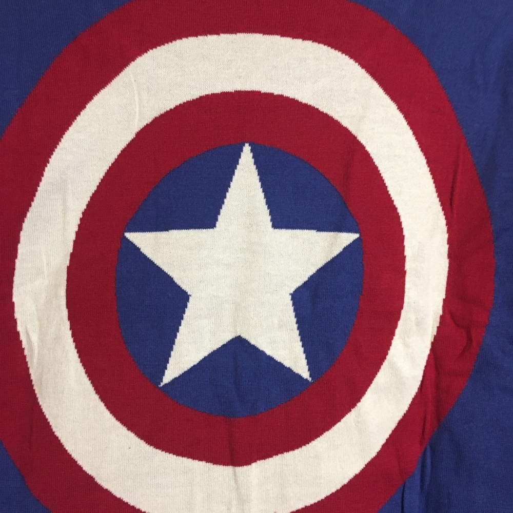 WeLoveFine Marvel Captain America Knit Sweater - Picture 8 of 14